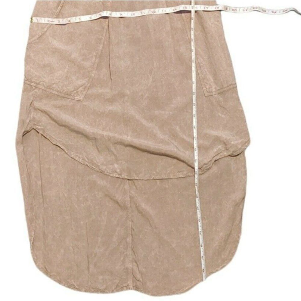 ‎The Odells Hi-Low Sleeveless Dress Pockets Beige Beach Lightweight Rayon XS - Picture 7 of 7